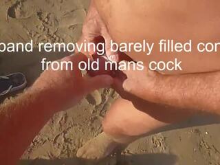 Wrinkly Old Man Fucks Young Wife on Beach: Free HD sex 56